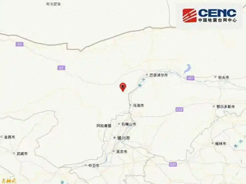 内蒙古阿拉善盟阿拉善左旗发生3.6级地震